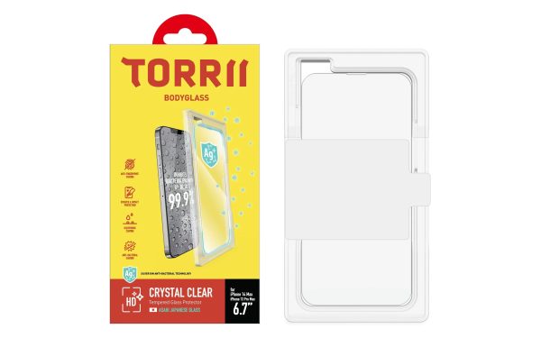 Torrii Bodyglass Screen Protector Anti-Bacterial Coating For iPhone 14 Plus – Clear - Tashqila