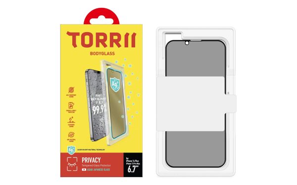 Torrii Bodyglass Screen Protector Anti-Bacterial Coating For iPhone 14 Plus – Full Privacy - Tashqila