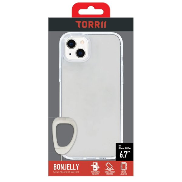 Torrii Bonjelly Case Anti-Bacterial Coating For iPhone 14 Plus - Clear - Tashqila