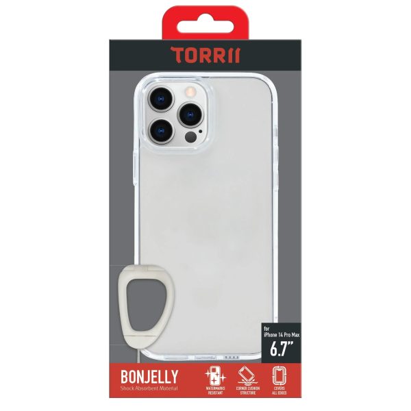 Torrii Bonjelly Case Anti-Bacterial Coating For iPhone 14 Pro Max - Clear - Tashqila