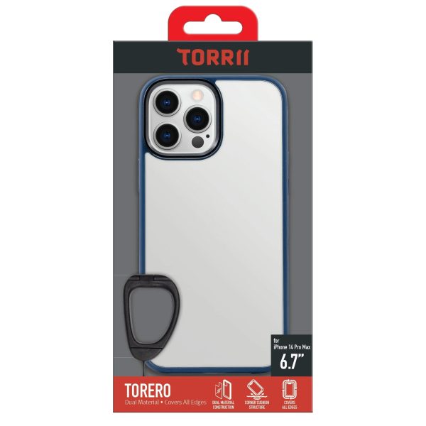 Torrii Torero Case Anti-Bacterial Coating For iPhone 14 Pro Max - Blue - Tashqila