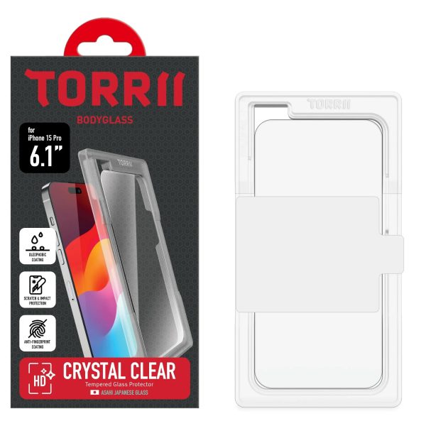 Torrii Bodyglass Screen Protector For iPhone 15 Pro – Clear - Tashqila