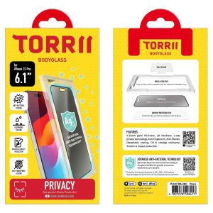 iPhone 15 Pro Max Torrii Bodyglass Screen Protector Anti-Bacterial Coating - Clear
