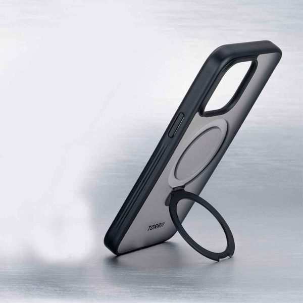 iPhone 15 Pro Max Torrii Torero Stand Case+Magsafe Compatible - Black