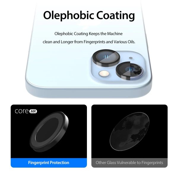 Araree C-Sub Core MR Indivisual Metal Ring Camera Lense Protector Glass For iPhone 15 Pro / 15 Pro Max - Clear - Tashqila
