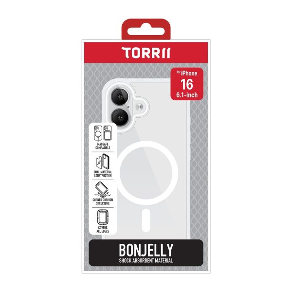 iPhone 16 Torrii Bonjelly Magsafe Cover - Clear - Tashqila
