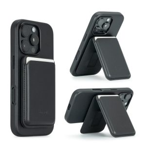 iPhone 16 Pro Torrii Koala MagSafe Case + Wallet Stand - Black - Tashqila