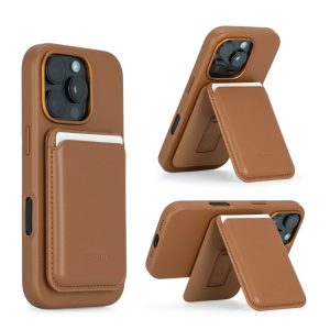 iPhone 16 Pro Torrii Koala MagSafe Case + Wallet Stand - Brown - Tashqila