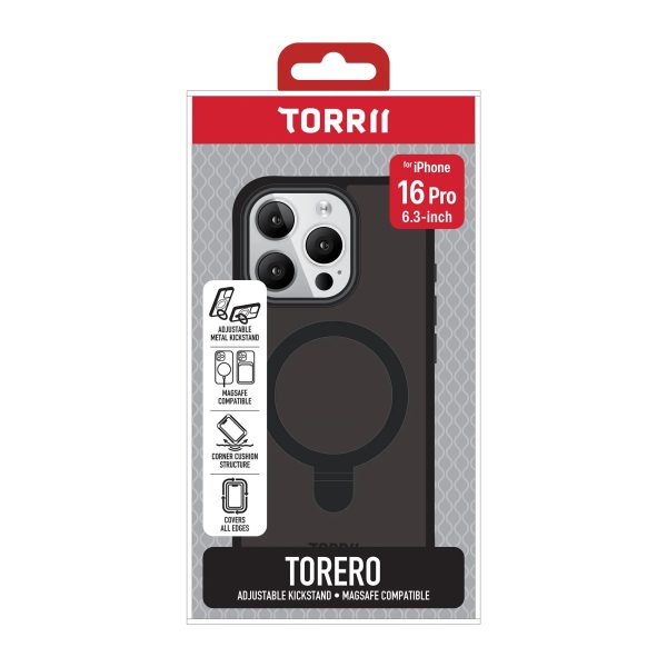 iPhone 16 Pro Torrii Torero Stand Magsafe Cover - Black - Tashqila