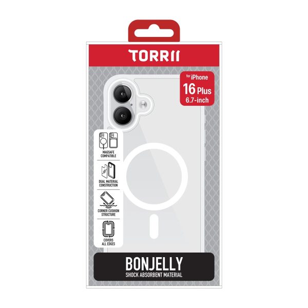 iPhone 16 Plus Torrii Bonjelly Magsafe Cover - Clear - Tashqila