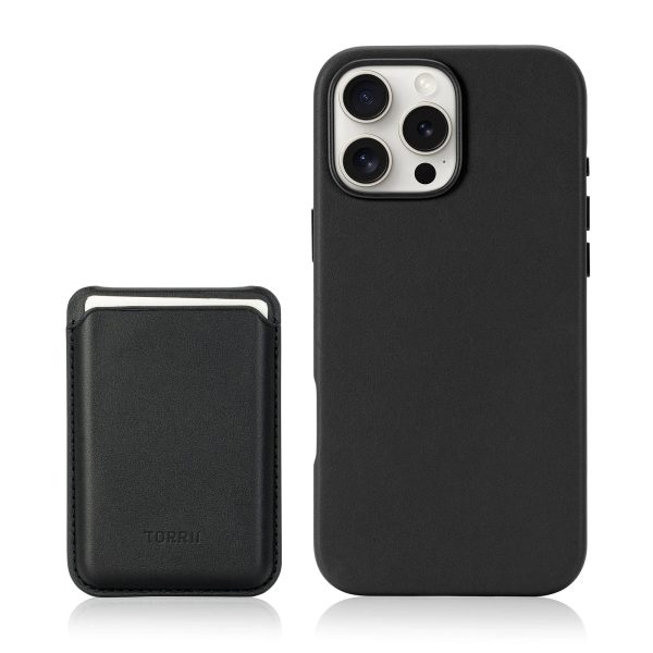 iPhone 16 Pro Max Torrii Koala MagSafe Case + Wallet Stand - Black - Tashqila