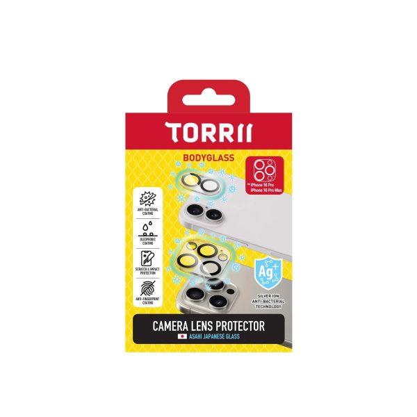 iPhone 16 Pro / 16 Pro Max Torrii Bodyglass Camera Lens Protector - Clear - Tashqila