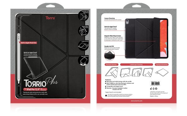 Torrii Torrio Plus For iPad Pro 12.9 2018 - Black - Tashqila
