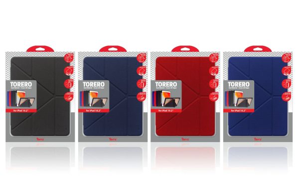 Torrii Torero Case With Pencil Slot For Apple iPad 10.2 (2019) - Red - Tashqila