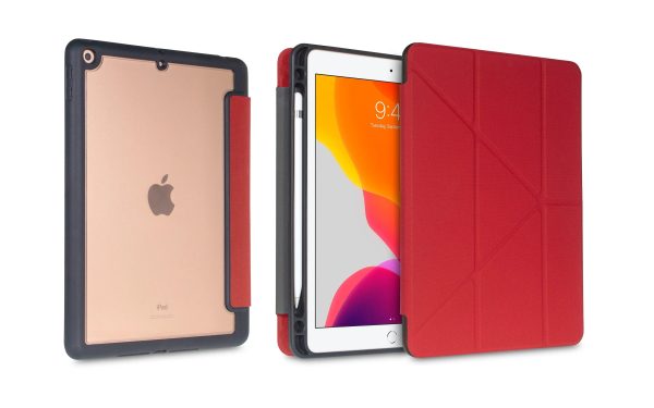 Torrii Torero Case With Pencil Slot For Apple iPad 10.2 (2019) - Red - Tashqila