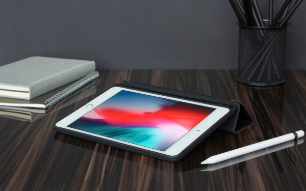 Torrii Torrio Plus Wallet For iPad Mini 5 2019 With Apple Pencil Slot - Black - Tashqila