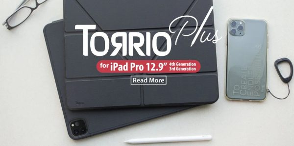 Torrii Torrio Plus Case For iPad Pro 12.9 (2020) - Black - Tashqila