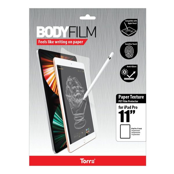 Torrii Bodyfilm Paper Like Screen Protector For iPad Pro 11 (2021/2020/2018) - Clear - Tashqila