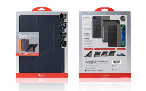 Torrii Torrio Plus For iPad Pro 11 (2021/2020/2018) & iPad Air 4 (2020) 10.9 - Black - Tashqila