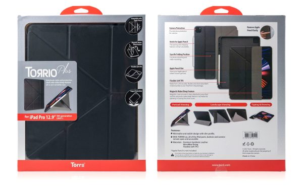 Torrii Torrio Plus Case For iPad Pro 12.9 (2021 Only) - Black - Tashqila