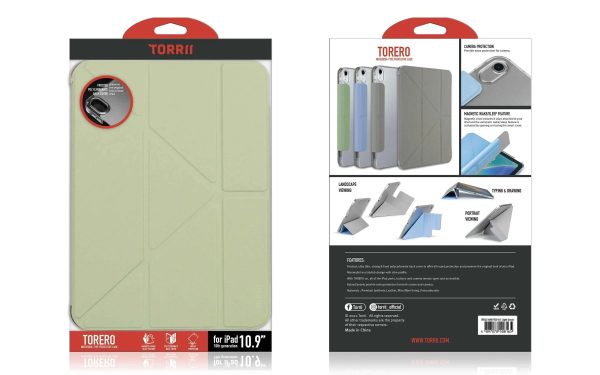 Torrii Torero iPad 11 (A16) & iPad 10.9 (10th Gen) Wallet Case - Light Green