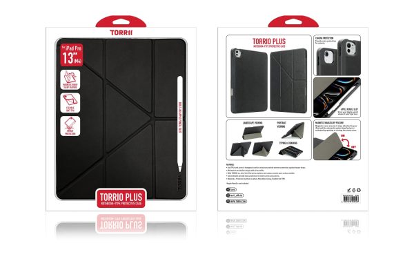 Torrii Torrio Plus for iPad Pro 13 (M4) - Black - Tashqila