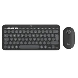 Logitech Pebble 2 Keyboard Mouse Combo - Tonal Graphite (Eng/Arb) - Tashqila