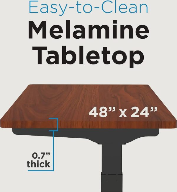King Smith Smart Height Adjustable Table - Brown - Tashqila