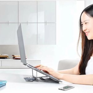 Wiwu Laptop Stand S400 For Macbook & Laptop - Silver - Tashqila
