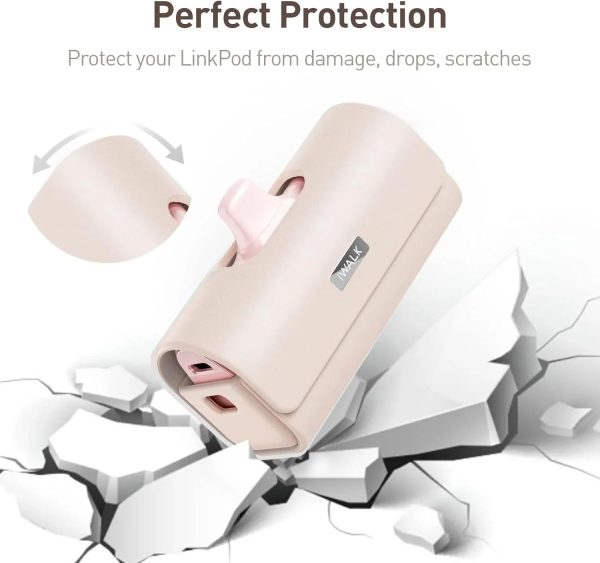 iWalk Linkpod Bags For Pocket Battery - Pink - Tashqila