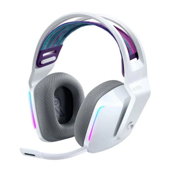Logitech G733 Lightspeed Wireless RGB Gaming Headset - White - Tashqila