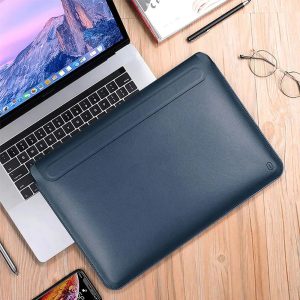 Wiwu Skin Pro Slim Stand Sleeve For Macbook 13 - Blue - Tashqila