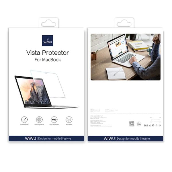 Wiwu Vista Series Screen Protector For Macbook 13 - Clear - Tashqila