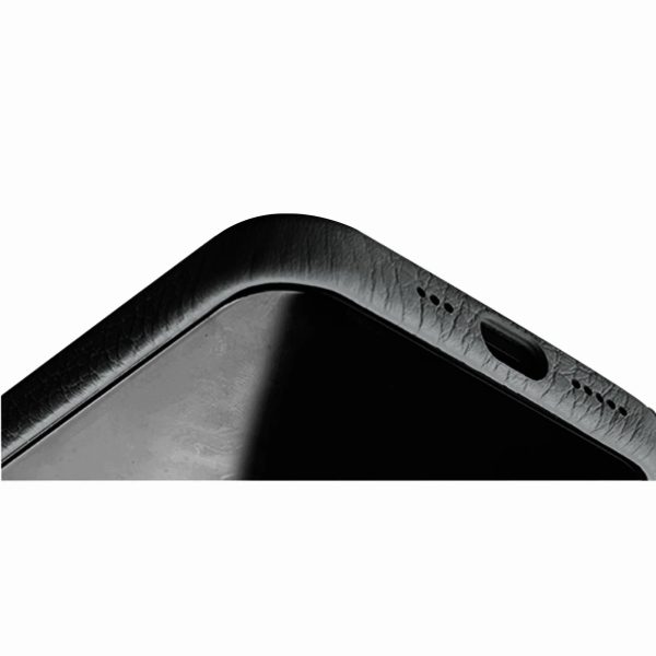 Melkco iPhone 12 & 12 Pro Origin Paris Premium Leather Cover - Black - Tashqila