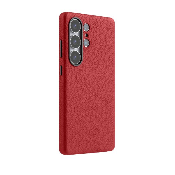 Melkco Samsung S25 Ultra Premium Leather Magsafe Cover - Red - Tashqila
