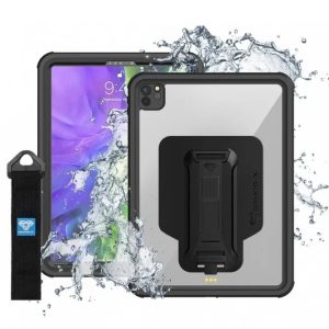 Armor-X Mxs Series Case For iPad Pro 11 (2020) iP68 Waterproof Case With Handstrap & Kickstand & X-Mount - Black - Tashqila