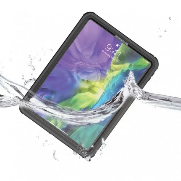 Armor-X Mxs Series Case For iPad Pro 11 (2020) iP68 Waterproof Case With Handstrap & Kickstand & X-Mount - Black - Tashqila