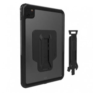 Armor-X Mxs Series Case For iPad Pro 12.9 (2020) iP68 Waterproof Case With Handstrap & Kickstand & X-Mount - Black - Tashqila