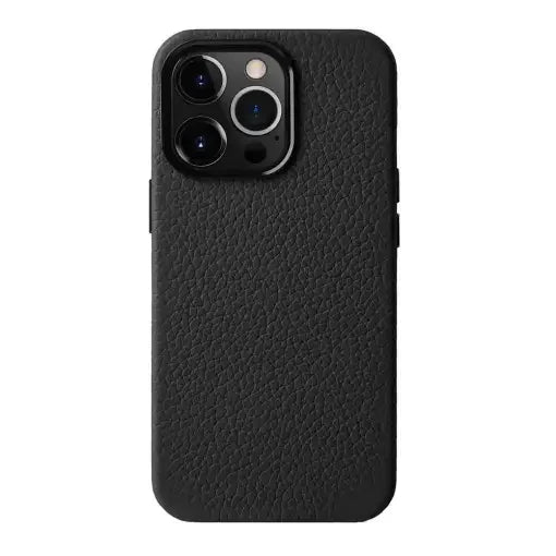Melkco iPhone 15 Pro Max Origin Paris Premium Leather Magsafe Cover - Black - Tashqila
