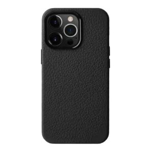 Melkco iPhone 15 Pro Origin Paris Premium Leather Magsafe Cover - Black - Tashqila