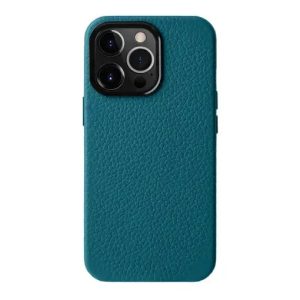 Melkco iPhone 15 Pro Origin Paris Premium Leather Magsafe Cover - Blue - Tashqila