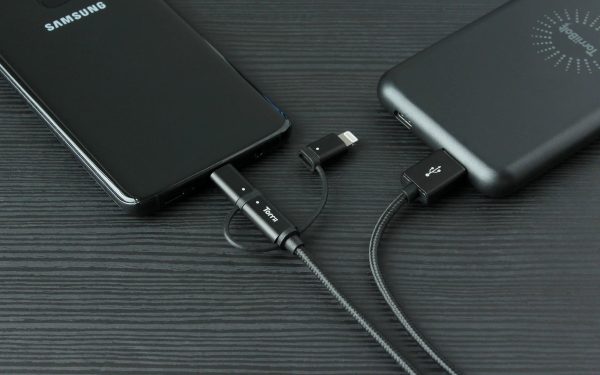 Torrii Kevable 3 In 1 Mfi Lightning/Type-C/Micro Usb - Black - Tashqila
