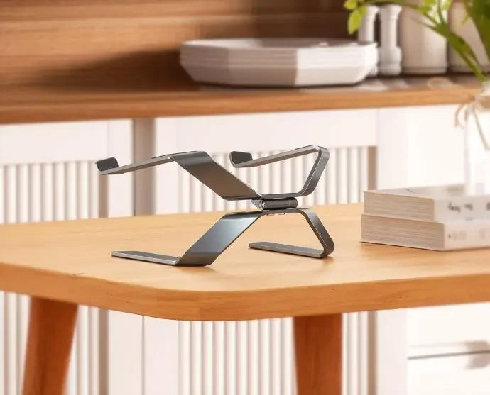 Porodo 360° Rotatable and Adjustable Laptop Stand - Grey - Tashqila