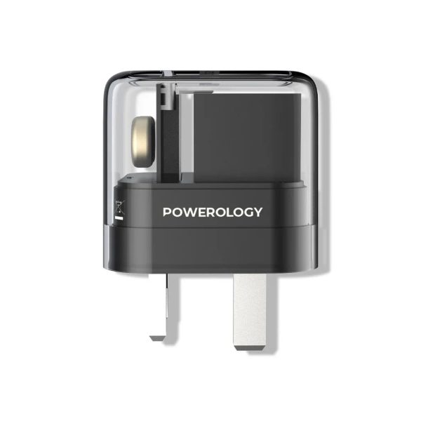 Powerology 35W Crystalline Series Dual PD GaN Charger With Folding Plugs - Tashqila