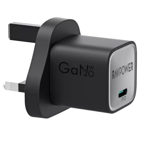 Ravpower 20W Gan Wall Charger - Black - Tashqila