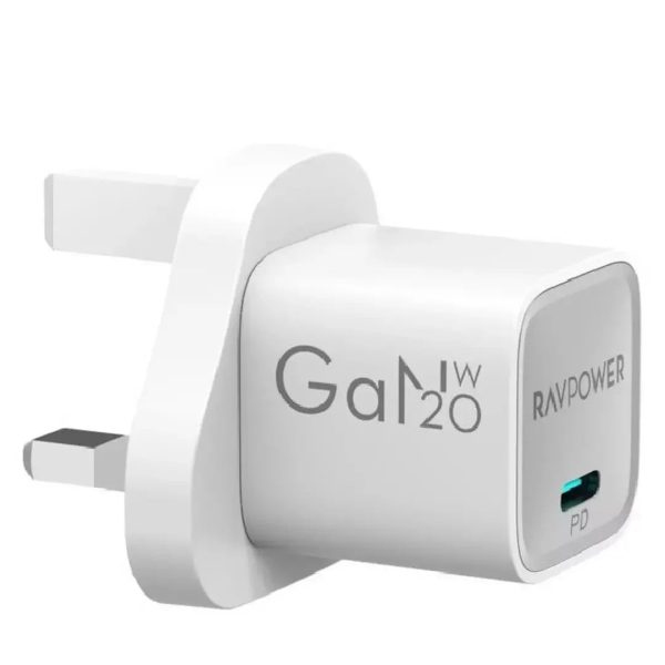 Ravpower 20W Gan Wall Charger - White - Tashqila