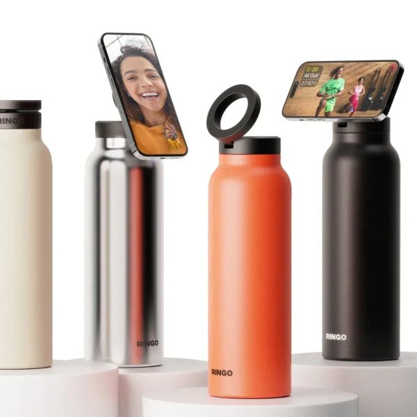Ringo MagSafe Water Bottle 1 Litre (32oz) Pink - Tashqila