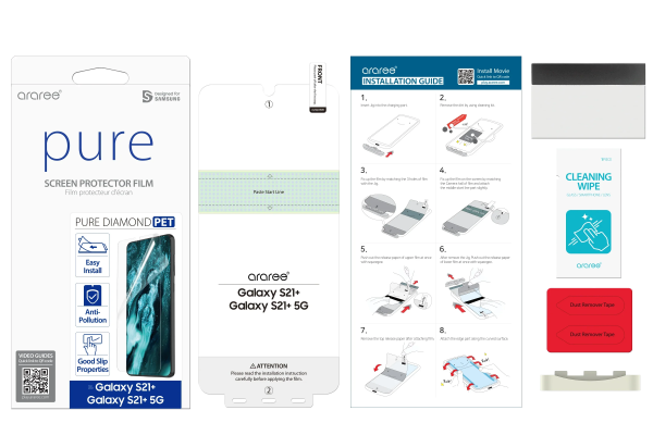 Araree Pure Diamond Screen Protector For Samsung Galaxy S21 Plus - Clear - Tashqila