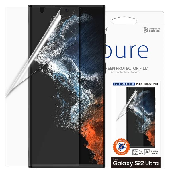 Araree Pure Diamond Screen Protector For Samsung Galaxy S22 Ultra - Clear - Tashqila