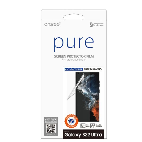 Araree Pure Diamond Screen Protector For Samsung Galaxy S22 Ultra - Clear - Tashqila